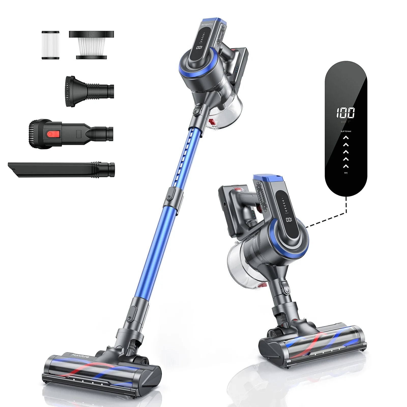 Honiture 450W 38Kpa Cordless vacuum clean 55 Mins for smart Home