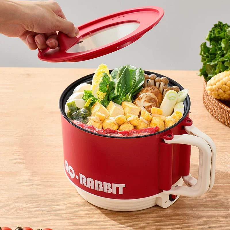 Multifunctional Electric Cooking Pot Portable Small Instant Noodle Pot Small Hot Pot Dormitory Household Electric Cooking Pot
