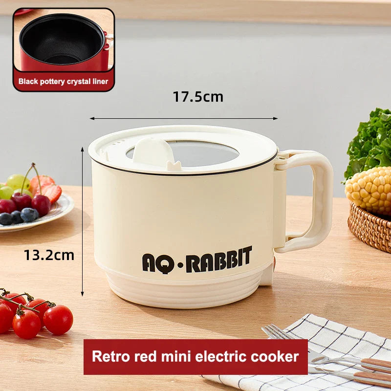 Multifunctional Electric Cooking Pot Portable Small Instant Noodle Pot Small Hot Pot Dormitory Household Electric Cooking Pot