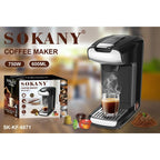Electric Coffee Maker Stainless Steel Drain Pan Automatic Power Off Suitable for Home Office Use Espresso Capsule Mocha Coffee