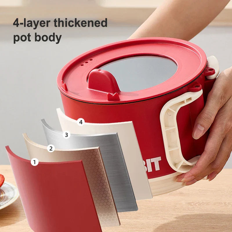 Multifunctional Electric Cooking Pot Portable Small Instant Noodle Pot Small Hot Pot Dormitory Household Electric Cooking Pot
